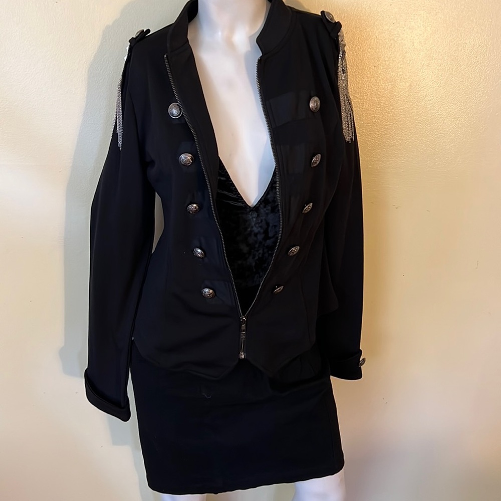 Victoria’s Secret velvet feel bodysuit with deep V plunge